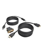 Eaton Tripp Lite Series 6ft HDMI DVI USB KVM Cable Kit USB A/B Keyboard Video Mouse 6'