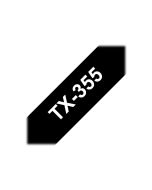 Brother TX - Weiß auf Schwarz - Rolle (2,4 cm) 1 Kassette(n) laminiertes Band