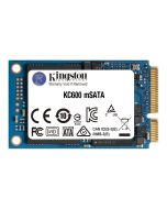 Kingston KC600 - SSD - verschlüsselt - 512 GB - intern - mSATA - SATA 6Gb/s - 256-Bit-AES - TCG Opal Encryption, Self-Encrypting Drive (SED)