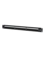 Eaton Tripp Lite Series 24-Port Cat6 Cat5 Patch Panel Rackmount 110 Punch Down RJ45 Ethernet 1URM - Patch Panel - CAT 6 - 1U - 48.3 cm (19")