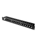 DIGITUS Kabelführungspanel mit abnehmbarer Blende für 483 mm (19)-Schränke, 1HE