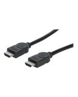 IC Intracom Manhattan HDMI Cable, 4K@30Hz (High Speed), 5m, Male to Male, Black, Ultra HD 4k x 2k, Fully Shielded, Gold Plated Contacts, Lifetime Warranty, Polybag