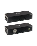 Eaton Tripp Lite Series DisplayPort over Cat6 KVM Extender Kit, Transmitter and Receiver, USB, 4K 30Hz, DP1.2a, PoC, HDCP 2.2, 230 ft., TAA