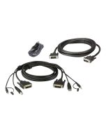 ATEN 2L-7D02UDX3 - Tastatur- / Video- / Maus- (KVM-)