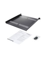 StarTech.com Startech Belüfteter Server Rack Fachboden 1 HE - 40,6 cm Tief - Stahl - Rack - Regal - Schwarz - 1U - 40.6 cm (16")