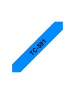 Brother TC591 - 9 mm x Schwarz auf Blau - laminiertes