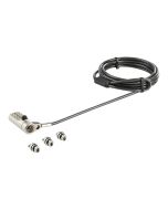 StarTech.com Laptopschloss mit 2m Kabel (Für K-Slot, Nano, Wedge Slot, Stahlkabel, 4-stelliges Kombinationsschloss, Kabelschloss)