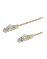 StarTech.com 1m Slim LSZH CAT6 Ethernet Cable, 10 Gigabit Snagless RJ45 100W PoE Patch Cord, CAT 6 10GbE UTP Network Cable w/Strain Relief, Grey, ETL, Low Smoke Zero Halogen - Category 6 - 28AWG (N6PAT100CMGRS)