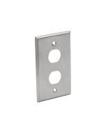 Eaton Tripp Lite Series RJ45 Bulkhead Wall Plate 2 Cutouts Industrial Metal Single Gang TAA
