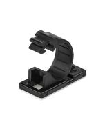 StarTech.com 100 Selbstklebende Kabelklemmen Mittel - PC Kabelmanagement/Kabelhalterung - Kabel Organisator - Netzwerk/USB/Ethernet Kabelclips - Nylonklemme UL/94V-2 Brandklasse - Schwarz (CBMCC2)