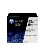 HP 42X - 2er-Pack - Hohe Ergiebigkeit - Schwarz - original - LaserJet - Tonerpatrone (Q5942XD)