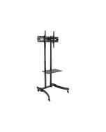 Eaton Tripp Lite Series Rolling TV/Monitor Cart - for 37" to 70" TVs and Monitors - Classic Edition - Wagen - für Flatpanel / Notebook / AV-Equipment - Aluminium, Stahl - Schwarz, Silber - Bildschirmgröße: 94-177.8 cm (37"-70")