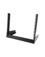 StarTech.com RK8OD Desktop Rack (8 HE - 2 Post Open Frame Rack) Schwarz