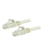 StarTech.com 5m CAT6 Ethernet Cable, 10 Gigabit Snagless RJ45 650MHz 100W PoE Patch Cord, CAT 6 10GbE UTP Network Cable w/Strain Relief, White, Wiring is UL Certified/TIA - Category 6 - 24AWG (N6PATC5MWH)