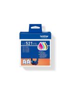Brother LC521 Value Pack - 4er-Pack - Schwarz, Gelb, Cyan, Magenta