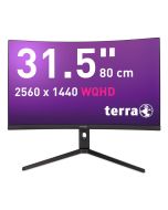 TERRA LCD/LED 3285W HA black CURVED USB-C/HDMI/DP, 80 cm (31.5"), 2560 x 1440 Pixel, Wide Quad HD, LCD, 1 ms, Schwarz