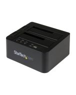 StarTech.com Standalone Hard Drive Duplicator, Dual Bay HDDSSD ClonerCopier, USB 3.1 (10 Gbps)