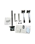Ergotron LX - Befestigungskit (Doppelarm, hohe Säule) - für 2 LCD-Displays - Aluminium, Stahl - poliertes Aluminium mit schwarzen Akzenten - Bildschirmgröße: bis zu 101,6 cm (bis zu 40 Zoll)