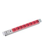 Bachmann Steckdosenleiste (Rack - einbaufähig) - Ausgangsanschlüsse: 8 - 1U - 48.3 cm (19")