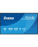 Iiyama LH4366UHSB-B1AG, Digital Signage Flachbildschirm, 109,2 cm (43"), LCD, 3840 x 2160 Pixel, WLAN, 24/7