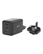 Acer Netzteil - PPS- und GaN-Technologie - 100 Watt - PD 3.0 - 3 Ausgabeanschlussstellen (USB, 2 x USB-C)