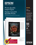Epson Photo Quality Inkjet Paper - A4 - 100 Blätter, Matte, 102 g/m², A4, Weiß, 100 Blätter, WorkForce WF-7620DTWF WorkForce WF-7610DWF WorkForce WF-7110DTW WorkForce WF-3640DTWF WorkForce...