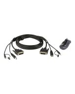 ATEN 2L-7D02UDX2 - Tastatur- / Video- / Maus- (KVM-)