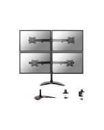 Neomounts NM-D335D4 - Aufstellung - Voll beweglich - für 4 LCD-Anzeigen - Schwarz - Bildschirmgröße: 25.4-68.6 cm (10"-27")