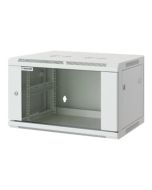 IC Intracom Intellinet Network Cabinet, Wall Mount (Standard), 12U, Usable Depth 350mm/Width 540mm, Grey, Assembled, Max 60kg, Metal & Glass Door, Back Panel, Removeable Sides,Suitable also for use on desk or floor, 19",Parts for wall install (eg screws/r