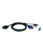 Eaton Tripp Lite Series 15ft USB / PS2 Cable Kit for KVM Switches B040 / B042 Series KVMs 15' - Tastatur- / Video- / Maus- (KVM-)