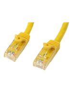 StarTech.com 1m Cat6 Gigabit UTP Patchkabel Snagless - Cat.6 RJ45 Netzwerkkabel mit Schutzmanschette - Gelb - St/St - Patch-Kabel - RJ-45 (M)
