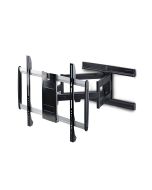 StarTech.com 65SAP2-TV-WALL-MOUNT, 200 x 100 mm, 600 x 400 mm, -12 - 2°, -60 - 60°, Aluminium, Stahl, Schwarz, Silber