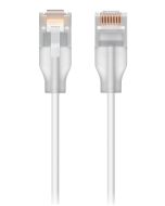 Ubiquiti UACC-Cable-Patch-EL-0.3M-W, 0,3 m, Cat6, RJ-45, RJ-45, Durchscheinend, Weiß