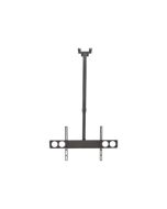 Manhattan TV & Monitor Mount, Ceiling, 1 screen, Screen Sizes: 37-75", Height: 105-156 cm, Black, VESA 200x200 to 800x400mm, Max 50kg, LFD, Lifetime Warranty - Klammer - für Flachbildschirm - verriegelbar - stabiler Stahl - Bildschirmgröße: 94-177.8 cm (3