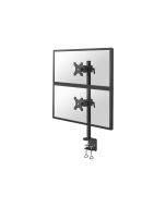 Neomounts FPMA-D700DV - Befestigungskit - Voll beweglich - für 2 LCD-Displays - Schwarz - Bildschirmgröße: 25.4-69 cm (10"-27")