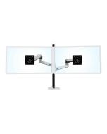 Ergotron LX - Befestigungskit (Doppelarm, hohe Säule) - für 2 LCD-Displays - Aluminium, Stahl - poliertes Aluminium mit schwarzen Akzenten - Bildschirmgröße: bis zu 101,6 cm (bis zu 40 Zoll)