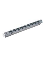 Bachmann Steckdosenleiste (Rack - einbaufähig) - Ausgangsanschlüsse: 9 - 1U - 48.3 cm (19")