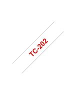 Brother Weiß, Rot - Rolle (1,2 cm x 7,7 m) 1 Stck. Druckerband