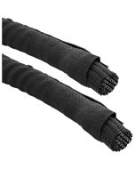 InLine Kabelgeflechtschlauch Polyester - selbstverschließend - schwarz - 25mm - 2m