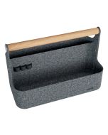 Esselte Leitz 61980089, Aufbewahrungsbox, Grau, Rechteckig, Filz, Recyceltes Polyester, Buche, Einfarbig, 380 mm