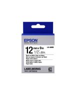Epson LabelWorks LK-4WBB - Schwarz auf matt Weiß - Rolle (1,2 cm x 9 m)