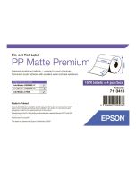 Epson Premium - Polypropylen (PP) - matt - permanenter Acrylklebstoff - 102 x 76 mm 6280 Etikett(en) (4 Rolle(n)