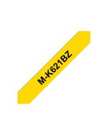 Brother M-K621BZ - Schwarz auf Gelb - Rolle (0,9 cm x 8 m)