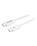 StarTech.com 1.6ft (50cm) Thunderbolt 3 Cable, 40Gbps, 100W PD, 4K/5K Video, Thunderbolt-Certified, Compatible w/ TB4/USB 3.2/DisplayPort - Thunderbolt-Kabel - 24 pin USB-C (M)