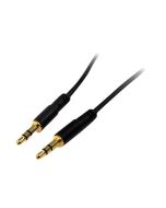 StarTech.com MU10MMS 3,5 mm Aux-Kabel (3m, schlank, St/St, Audiokabel, Kopfhörerkabel , 3,5mm Klinkenkabel)