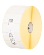Zebra Z-Select 2000D - Matt - permanenter Gummiklebstoff - beschichtet - perforiert - weiß - 25.4 x 31.8 mm 30960 Stck. (12 Rolle(n)