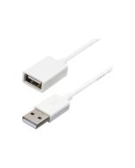 StarTech.com 1m USB 2.0 Verlängerungskabel A auf A - Stecker/Buchse - Weiß - USB A (St)