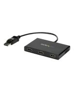 StarTech.com 3-Port Multi Monitor Adapter - DisplayPort 1.2 auf 3x HDMI MST Hub - Triple 1080p HDMI Monitore - Video Splitter für den erweiterten Desktop-Modus nur auf Windows-PCs - DP auf 3x HDMI (MSTDP123HD)