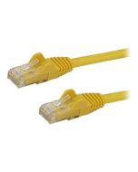 StarTech.com 2m CAT6 Ethernet Cable, 10 Gigabit Snagless RJ45 650MHz 100W PoE Patch Cord, CAT 6 10GbE UTP Network Cable w/Strain Relief, Yellow, Wiring is UL Certified/TIA - Category 6 - 24AWG (N6PATC2MYL)