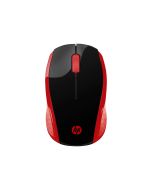 HP 200 - Maus - rechts- und linkshändig - optisch - kabellos - 2.4 GHz - kabelloser Empfänger (USB)
